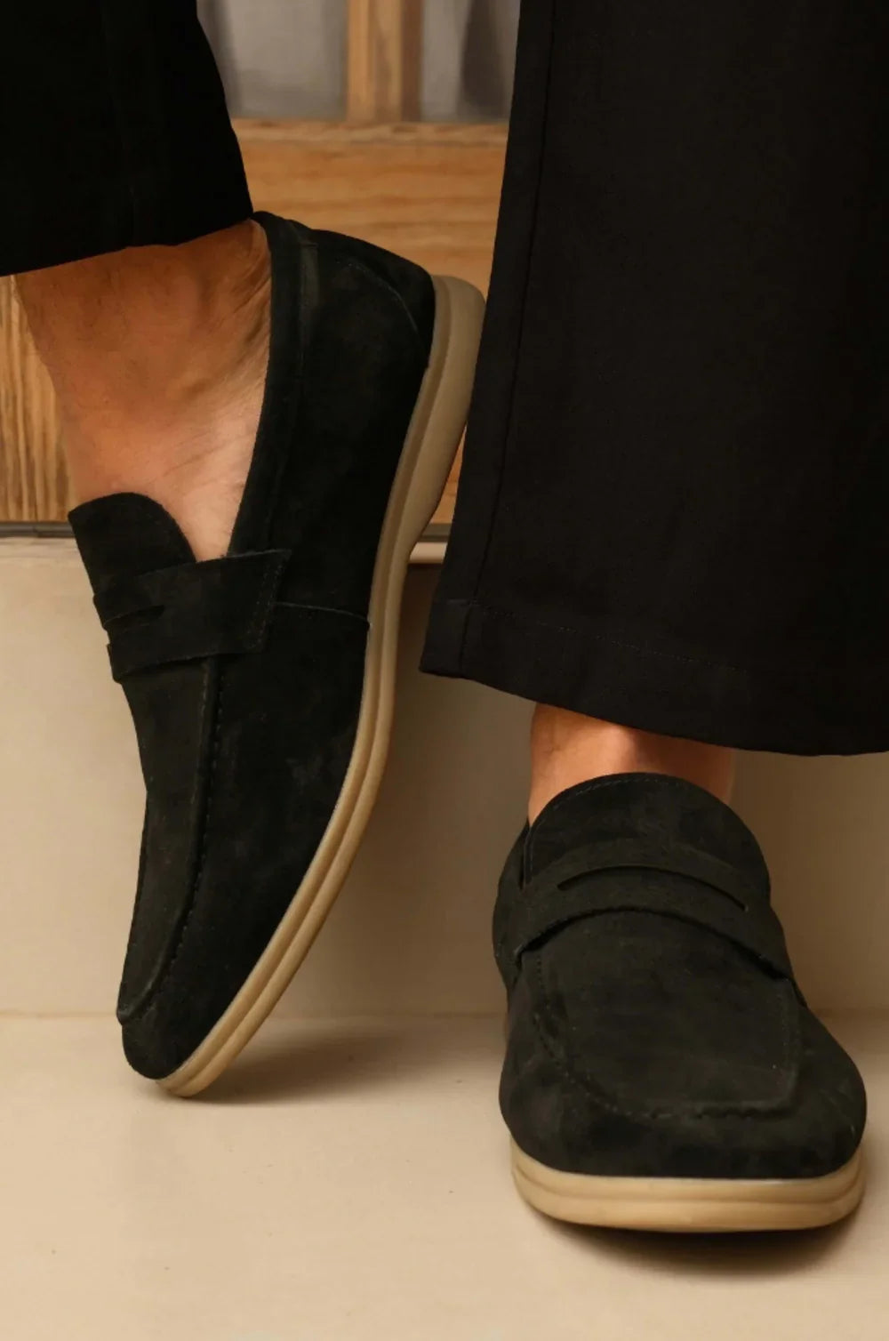 LANZAROTE Suede Leather Loafers